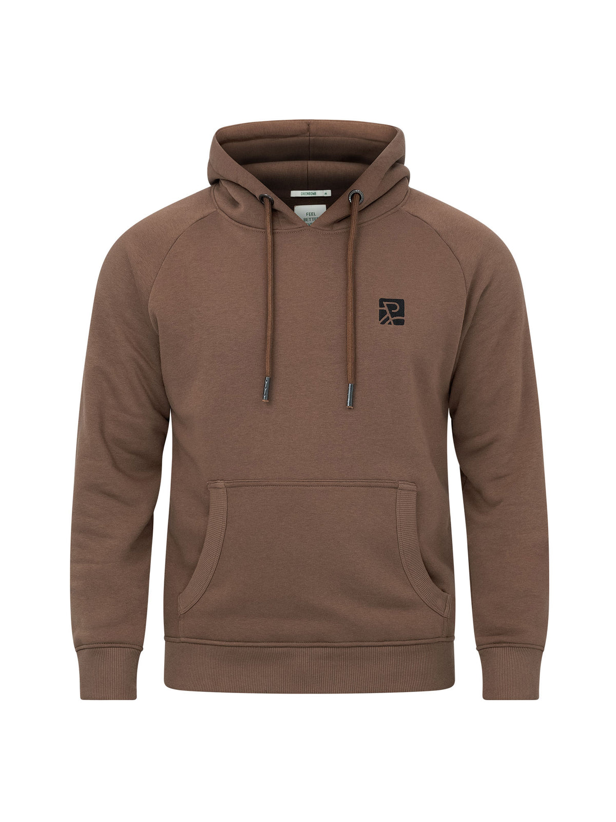 Earth Wood: Hoodie aus Bio-Baumwolle mit Raglan-Arm für Herren [26048]