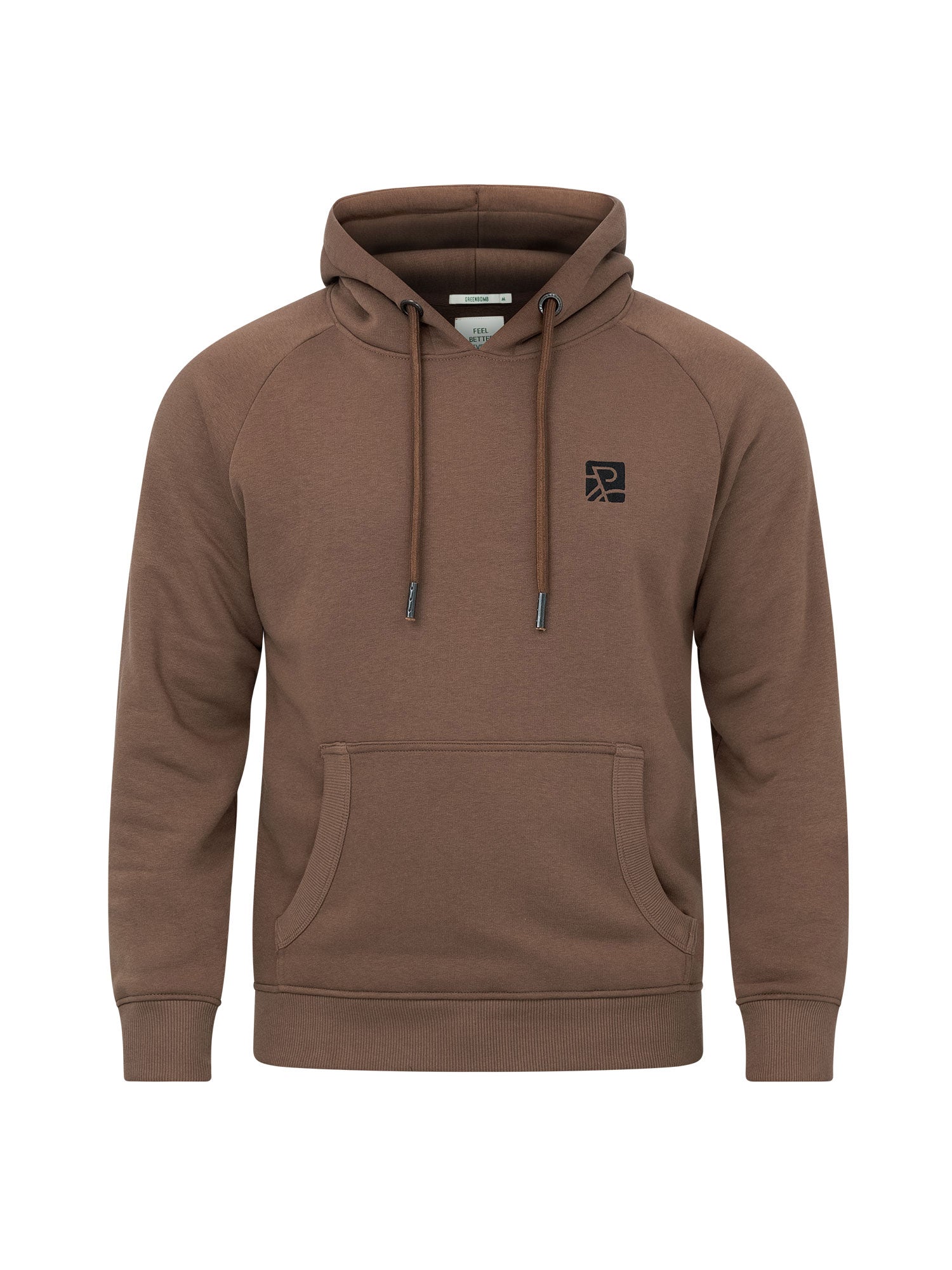 Earth Wood: Hoodie aus Bio-Baumwolle mit Raglan-Arm für Herren [26048]