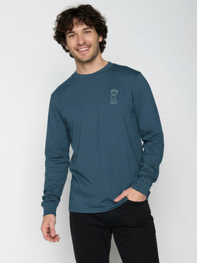 Blue Pine: Sportliches Longsleeve für Herren [26050]