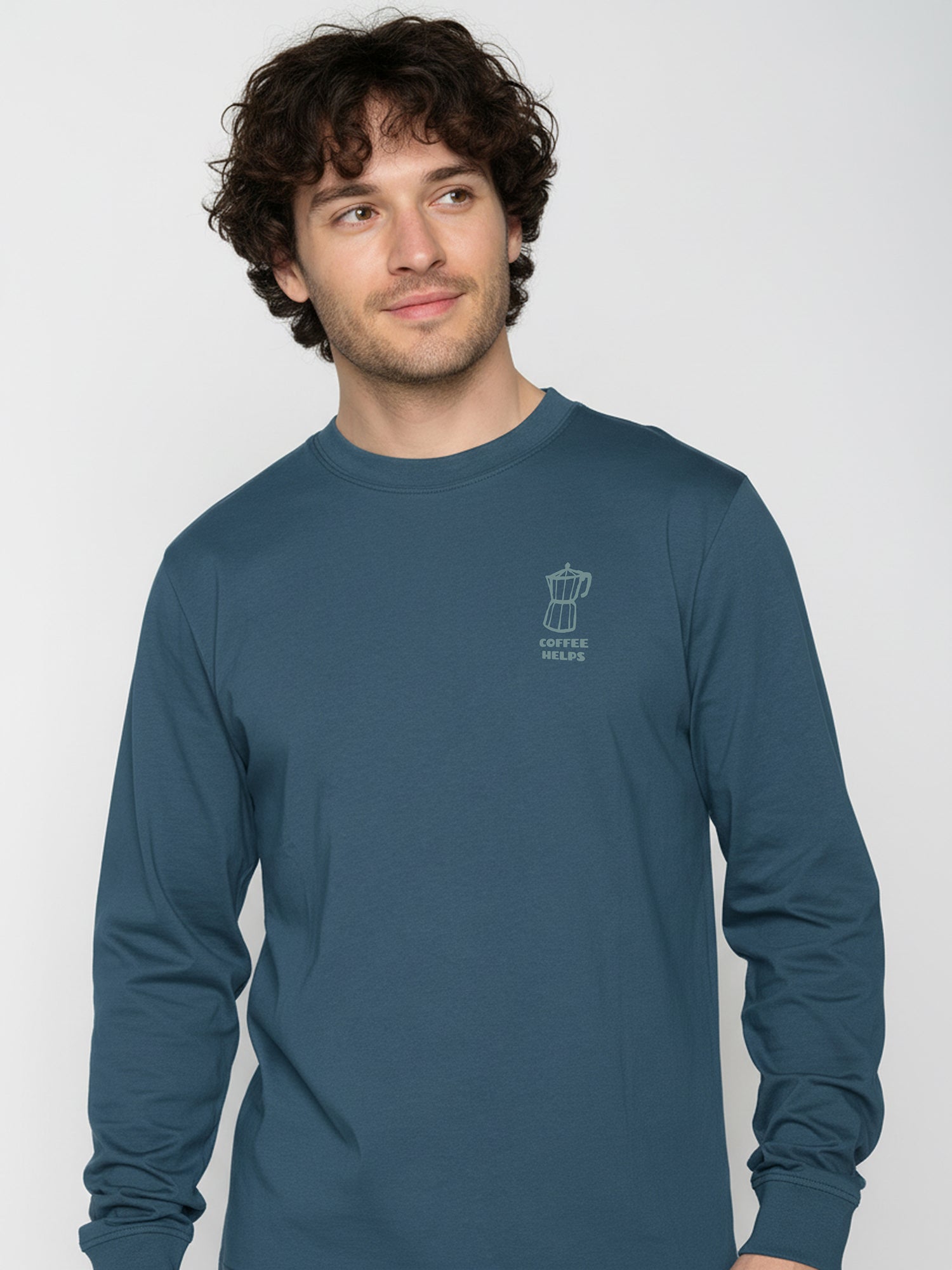 Blue Pine: Sportliches Longsleeve für Herren [26051]