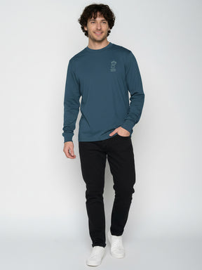 Blue Pine: Sportliches Longsleeve für Herren [26052]