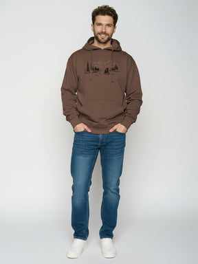 Earth Wood: Gemütlicher Hoodie aus Bio-Baumwolle für Herren [26068]