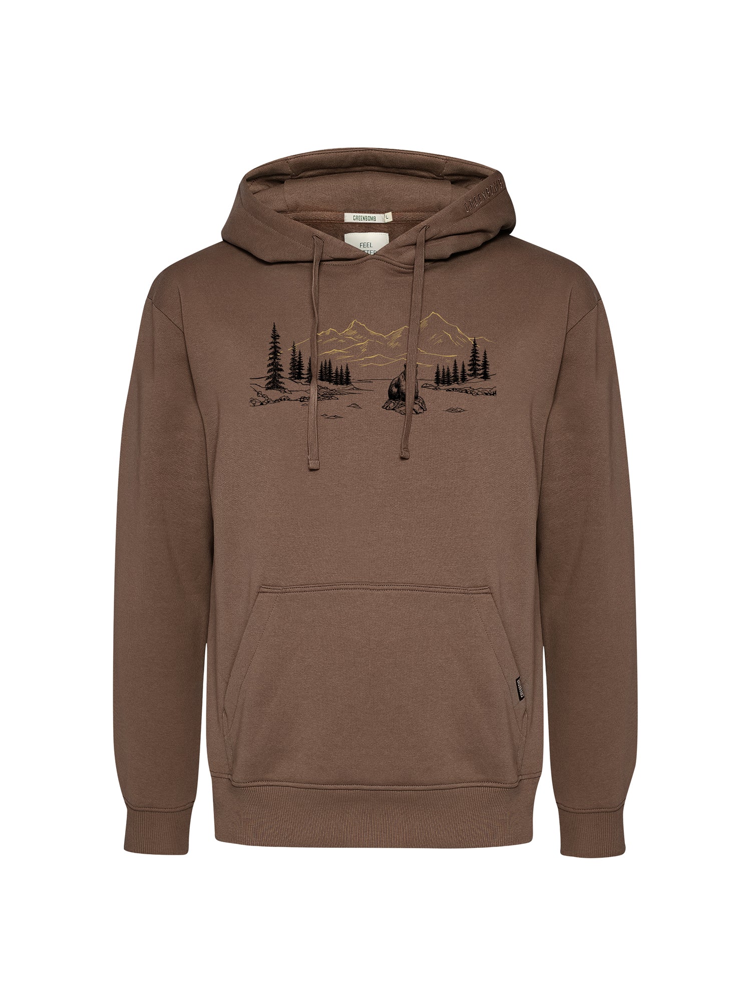 Earth Wood: Gemütlicher Hoodie aus Bio-Baumwolle für Herren [26070]