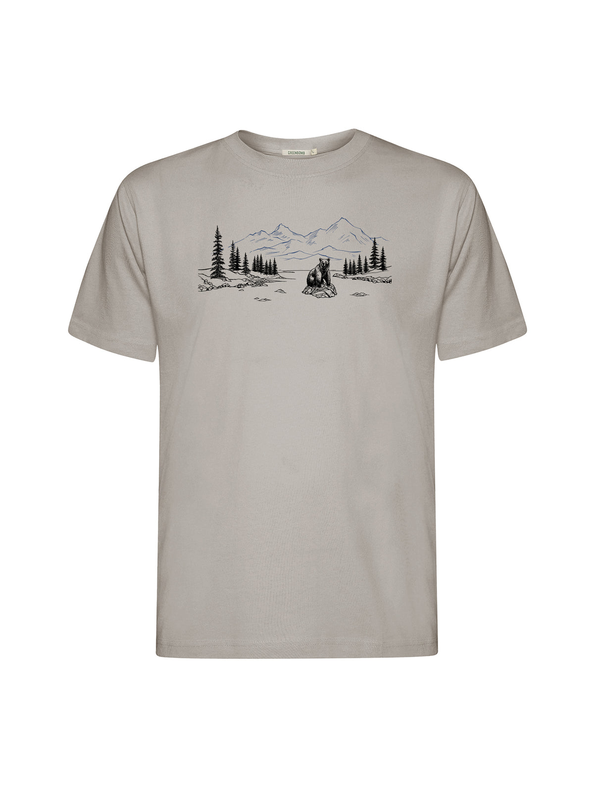 Sandstone: Lässiges Oversize-T-Shirt aus Bio-Baumwolle für Herren [26075]