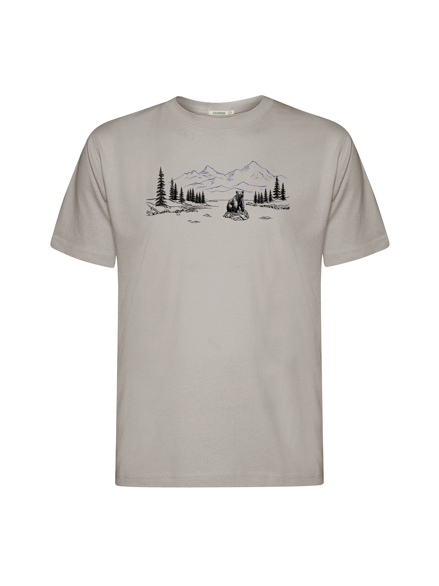 Sandstone: Lässiges Oversize-T-Shirt aus Bio-Baumwolle für Herren [26075]