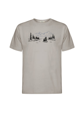 Sandstone: Lässiges Oversize-T-Shirt aus Bio-Baumwolle für Herren [26075]