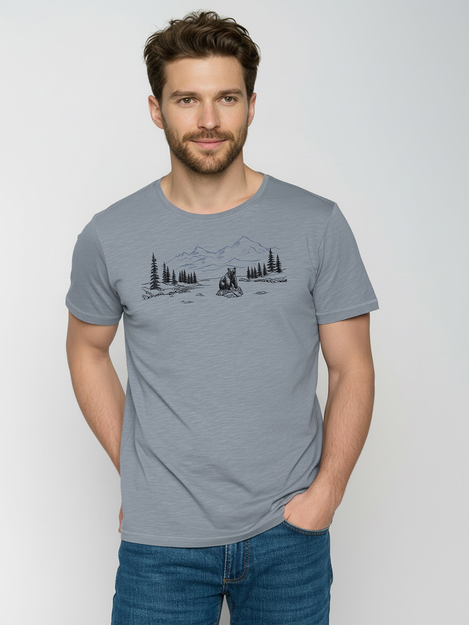 Sea Smoke: Sportliches T-Shirt aus Bio-Baumwolle für Herren [26077]