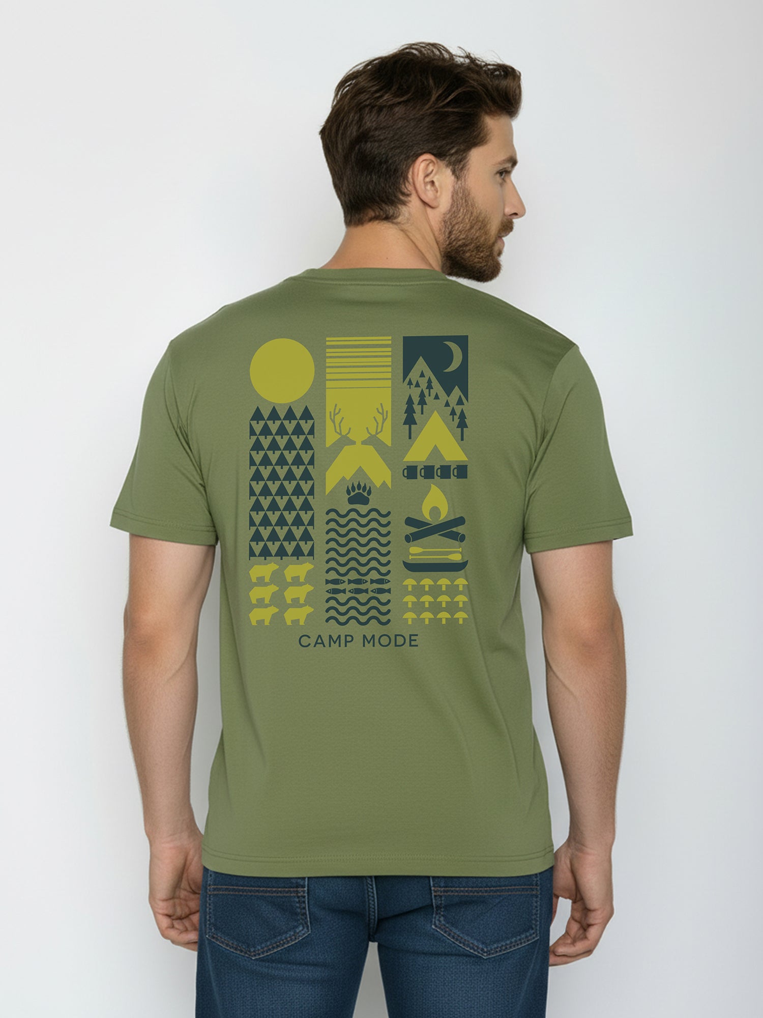 Dark Seed: Lässiges Oversize-T-Shirt aus Bio-Baumwolle für Herren [26084]