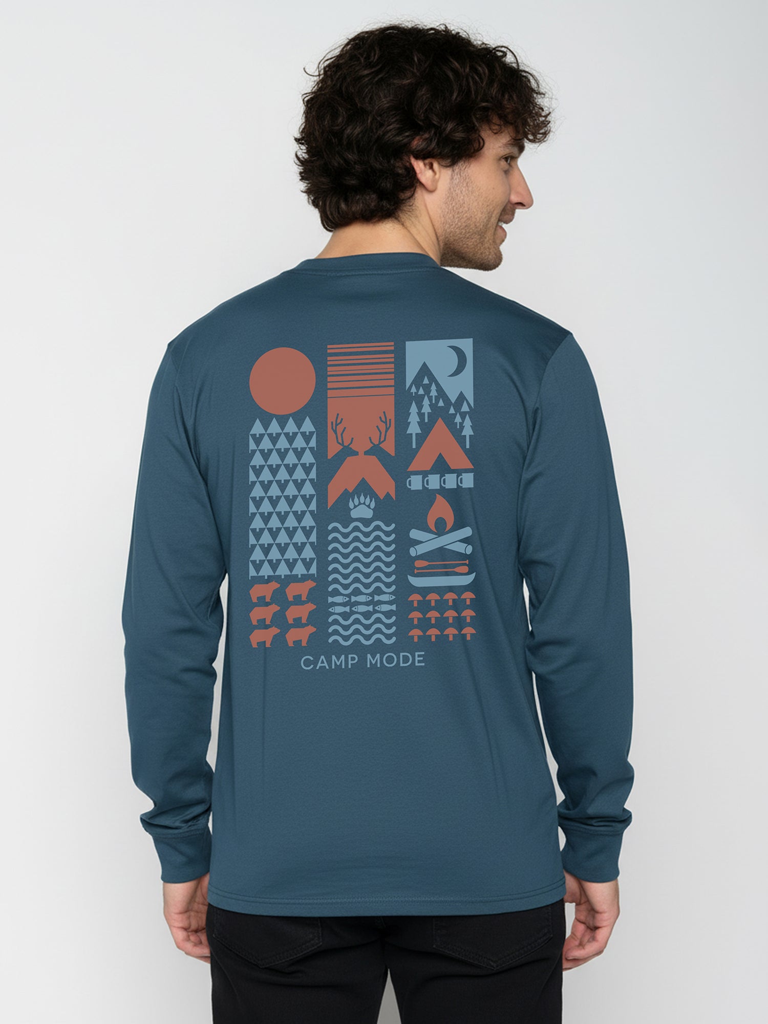 Blue Pine: Sportliches Longsleeve für Herren [26090]