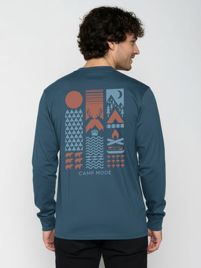 Blue Pine: Sportliches Longsleeve für Herren [26090]