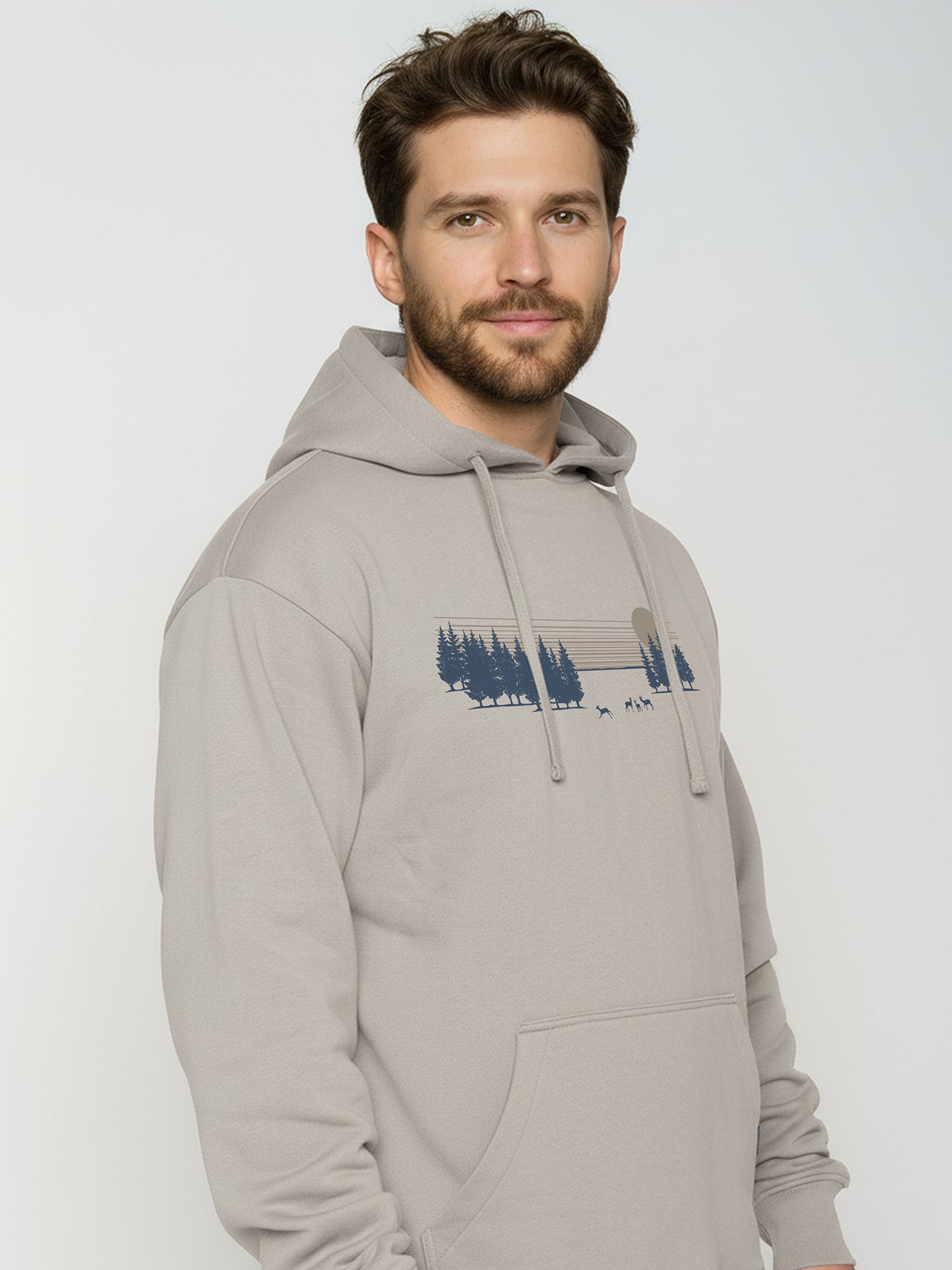 Sandstone: Gemütlicher Hoodie aus Bio-Baumwolle für Herren [26094]