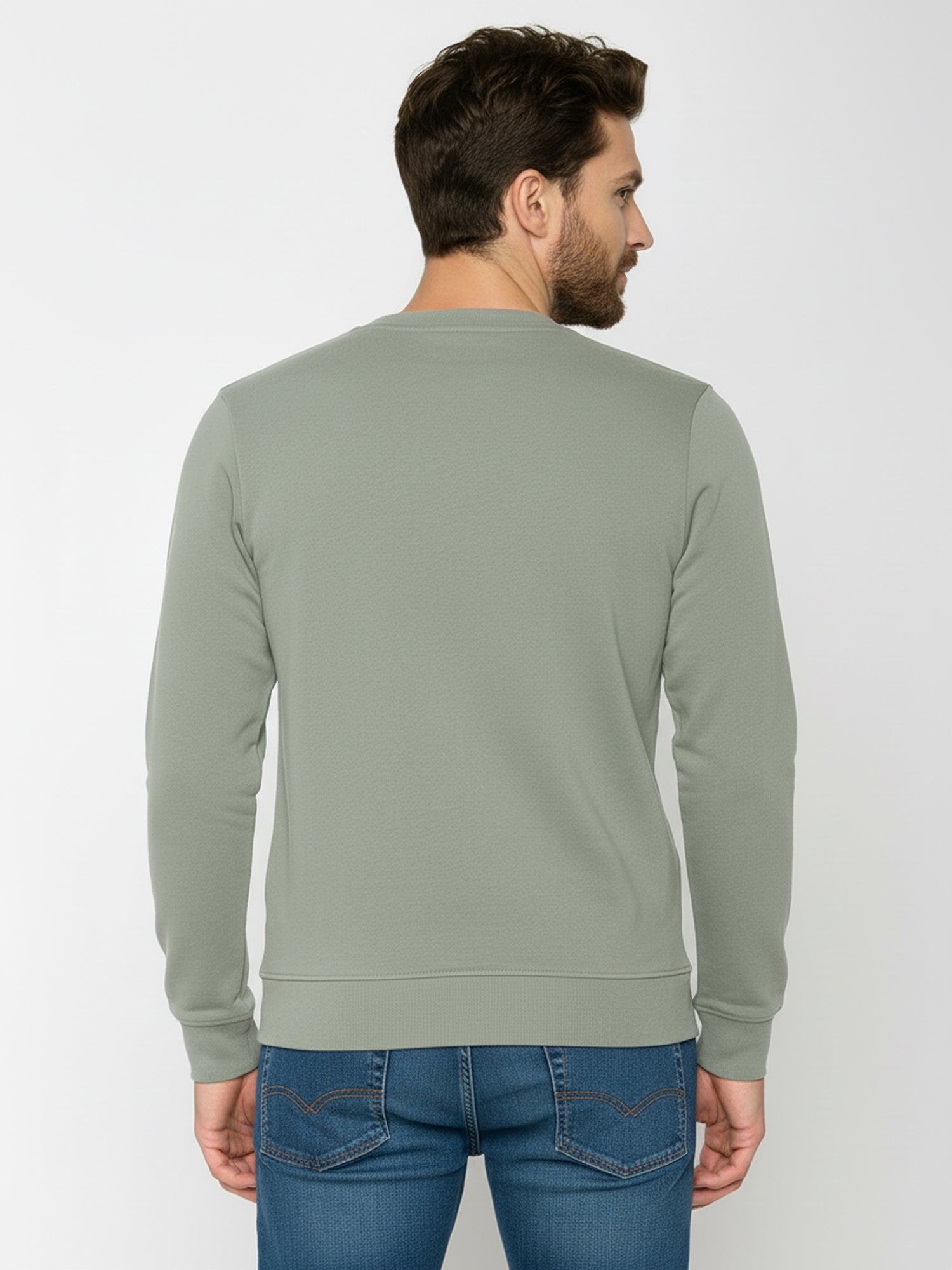 Moos Mint: Gemütliches Sweatshirt aus Bio-Baumwolle für Herren [26106]