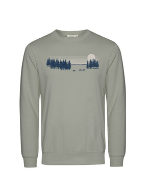 Moos Mint: Gemütliches Sweatshirt aus Bio-Baumwolle für Herren [26107]