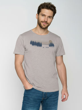 Sandstone: Sportliches T-Shirt aus Bio-Baumwolle für Herren [26108]