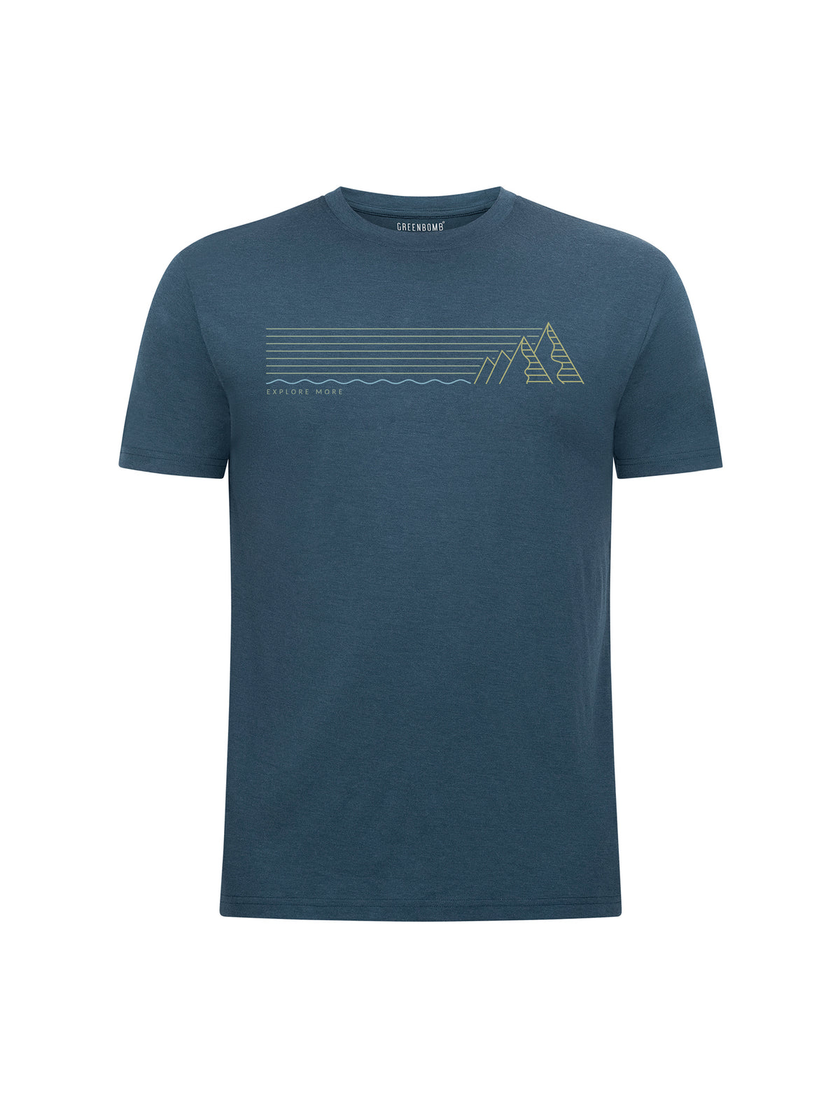 Blue Pine: Funktionales T-Shirt aus Merino-Wolle für Herren [26117]