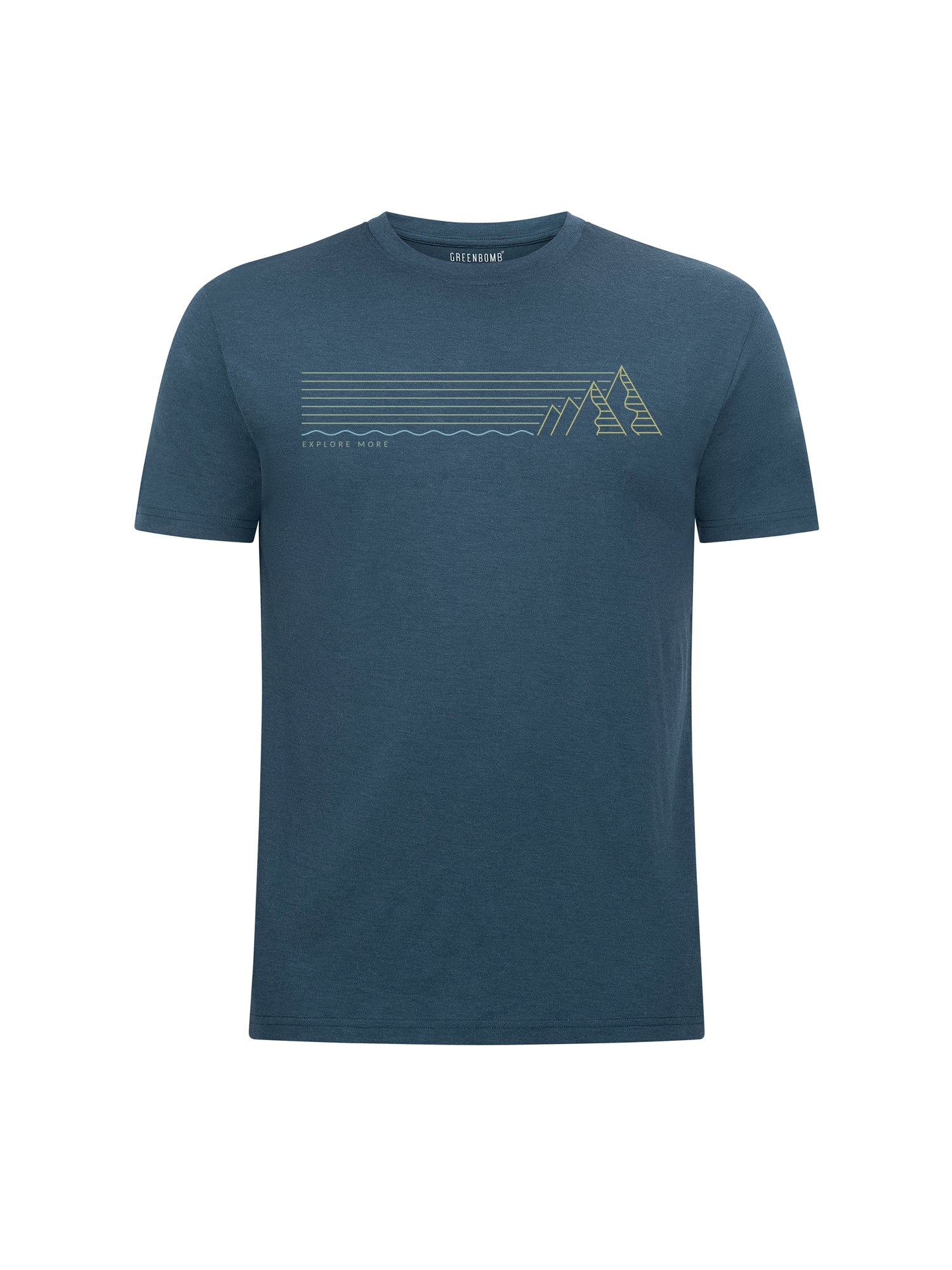 Blue Pine: Funktionales T-Shirt aus Merino-Wolle für Herren [26117]