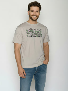 Sandstone: Lässiges Oversize-T-Shirt aus Bio-Baumwolle für Herren [26128]