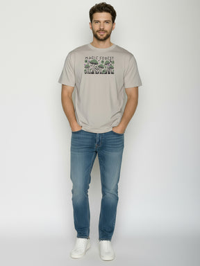 Sandstone: Lässiges Oversize-T-Shirt aus Bio-Baumwolle für Herren [26130]