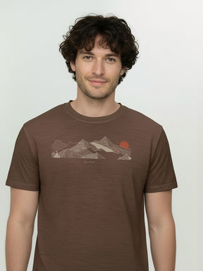 Earth Wood: Funktionales T-Shirt aus Merino-Wolle für Herren [26140]