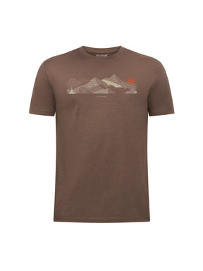 Earth Wood: Funktionales T-Shirt aus Merino-Wolle für Herren [26143]