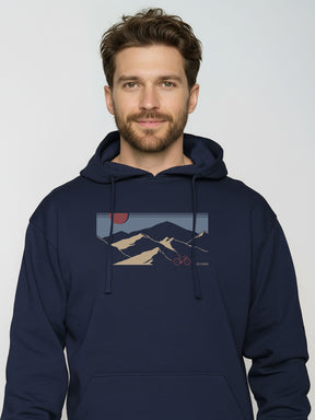 Navy: Gemütlicher Hoodie aus Bio-Baumwolle für Herren [26145]