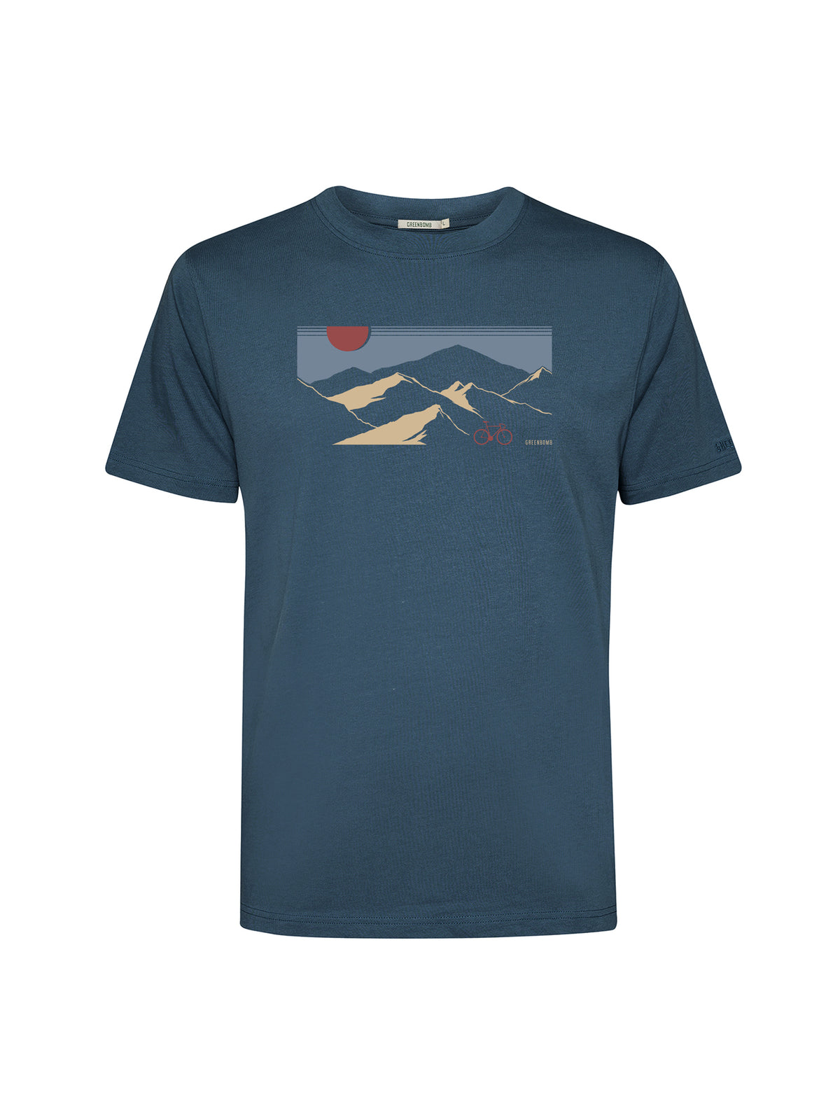Blue Pine: Lässiges Oversize-T-Shirt aus Bio-Baumwolle für Herren [26153]