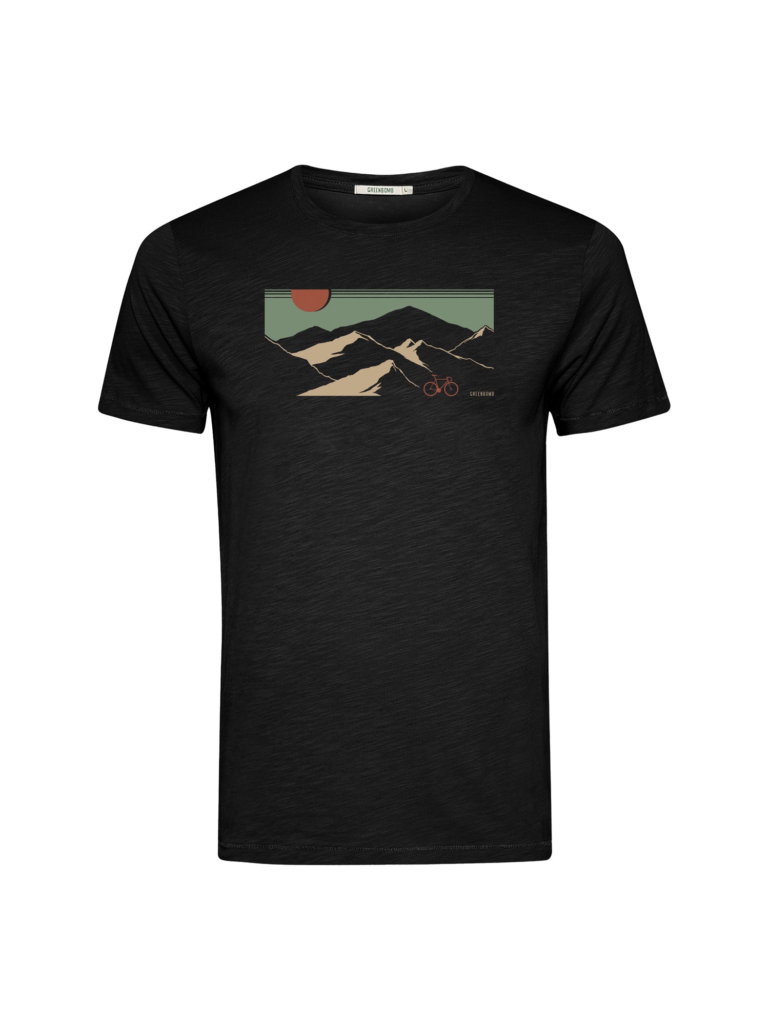 Black: Sportliches T-Shirt aus Bio-Baumwolle für Herren [26158]