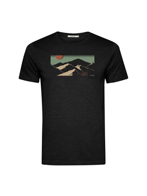 Black: Sportliches T-Shirt aus Bio-Baumwolle für Herren [26158]