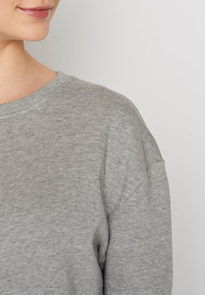 Heather Grey: Gemütliches Sweatshirt aus Bio-Baumwolle für Damen [234]