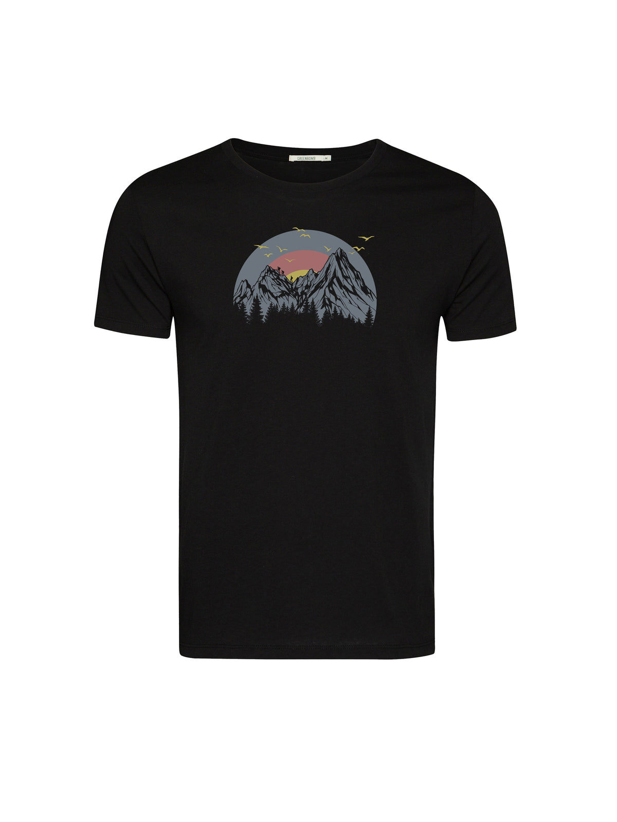Black: Sportliches T-Shirt aus Bio-Baumwolle für Herren [26178]