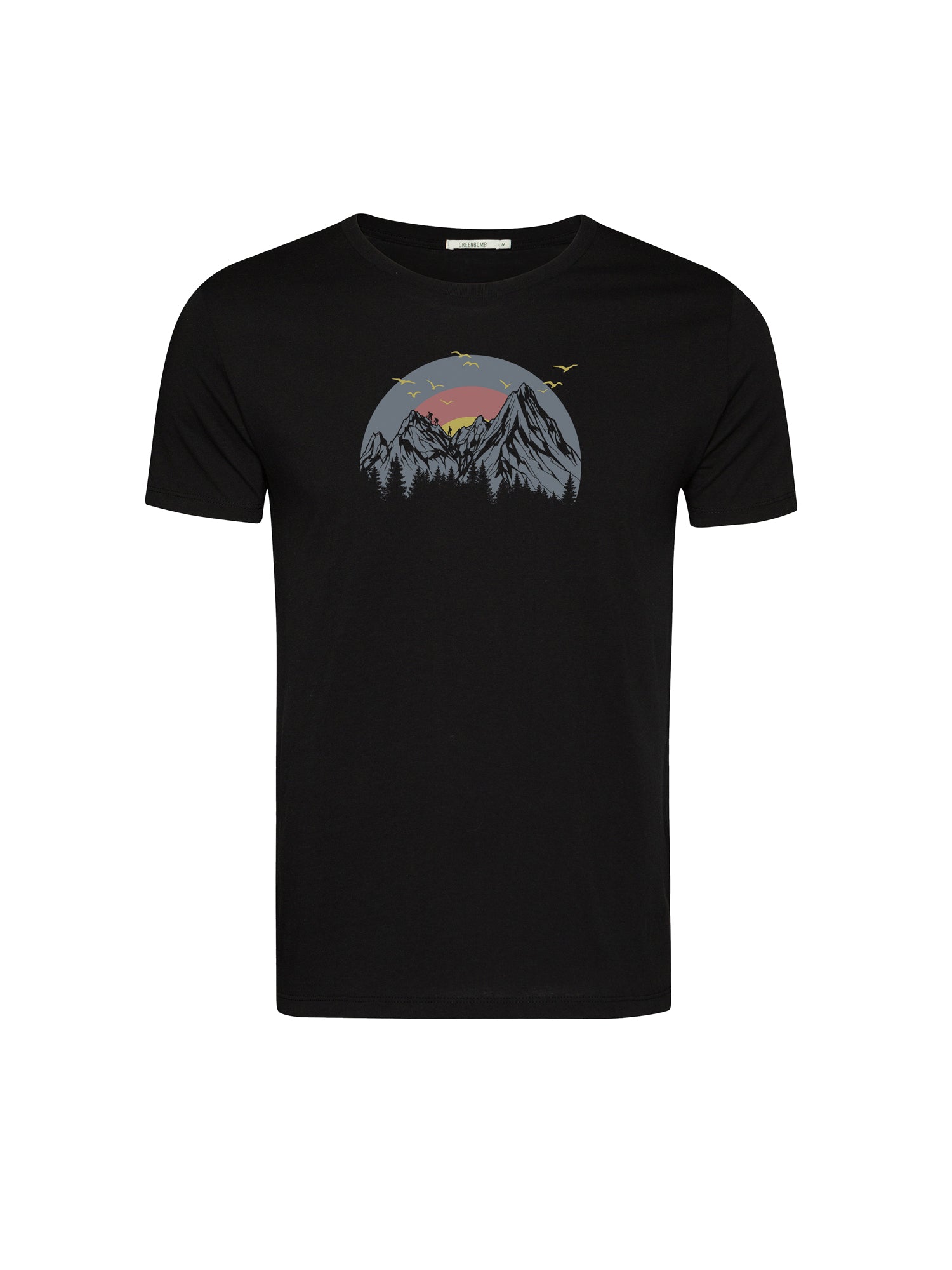 Black: Sportliches T-Shirt aus Bio-Baumwolle für Herren [26178]