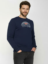 Navy: Gemütliches Sweatshirt aus Bio-Baumwolle für Herren [26179]