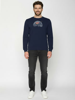 Navy: Gemütliches Sweatshirt aus Bio-Baumwolle für Herren [26181]