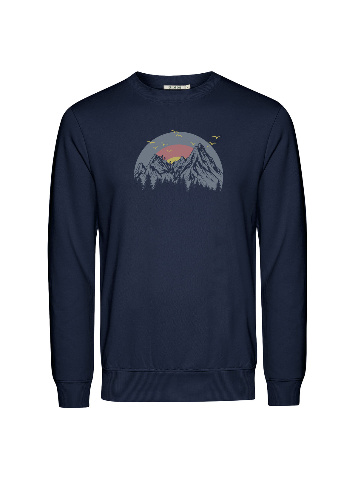 Navy: Gemütliches Sweatshirt aus Bio-Baumwolle für Herren [26183]