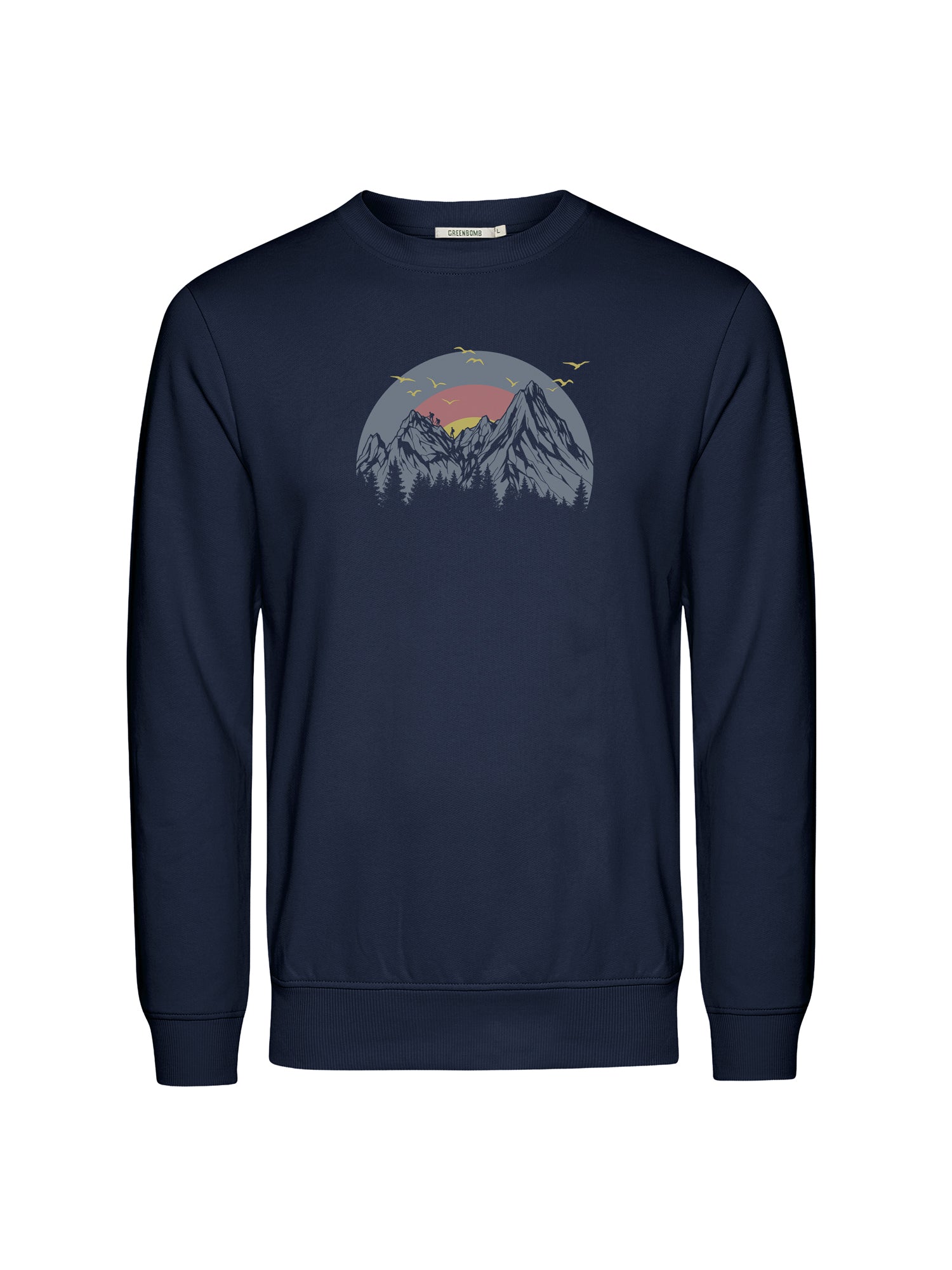 Navy: Gemütliches Sweatshirt aus Bio-Baumwolle für Herren [26183]