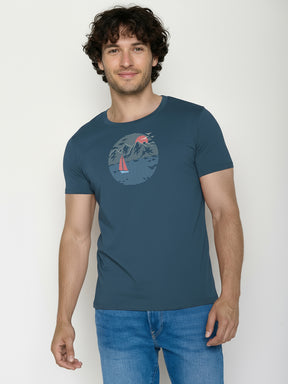 Blue Pine: Sportliches T-Shirt aus Bio-Baumwolle für Herren [26194]