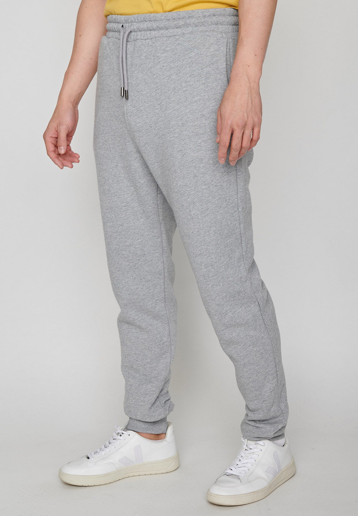Heather Grey: Gemütliche Jogginghose aus Bio-Baumwolle für Herren [2352]