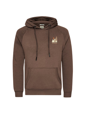 Earth Wood: Hoodie aus Bio-Baumwolle mit Raglan-Arm für Herren [26213]
