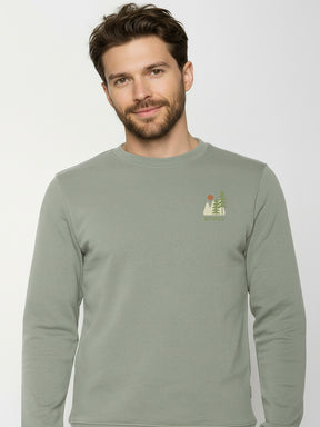 Moos Mint: Gemütliches Sweatshirt aus Bio-Baumwolle für Herren [26220]