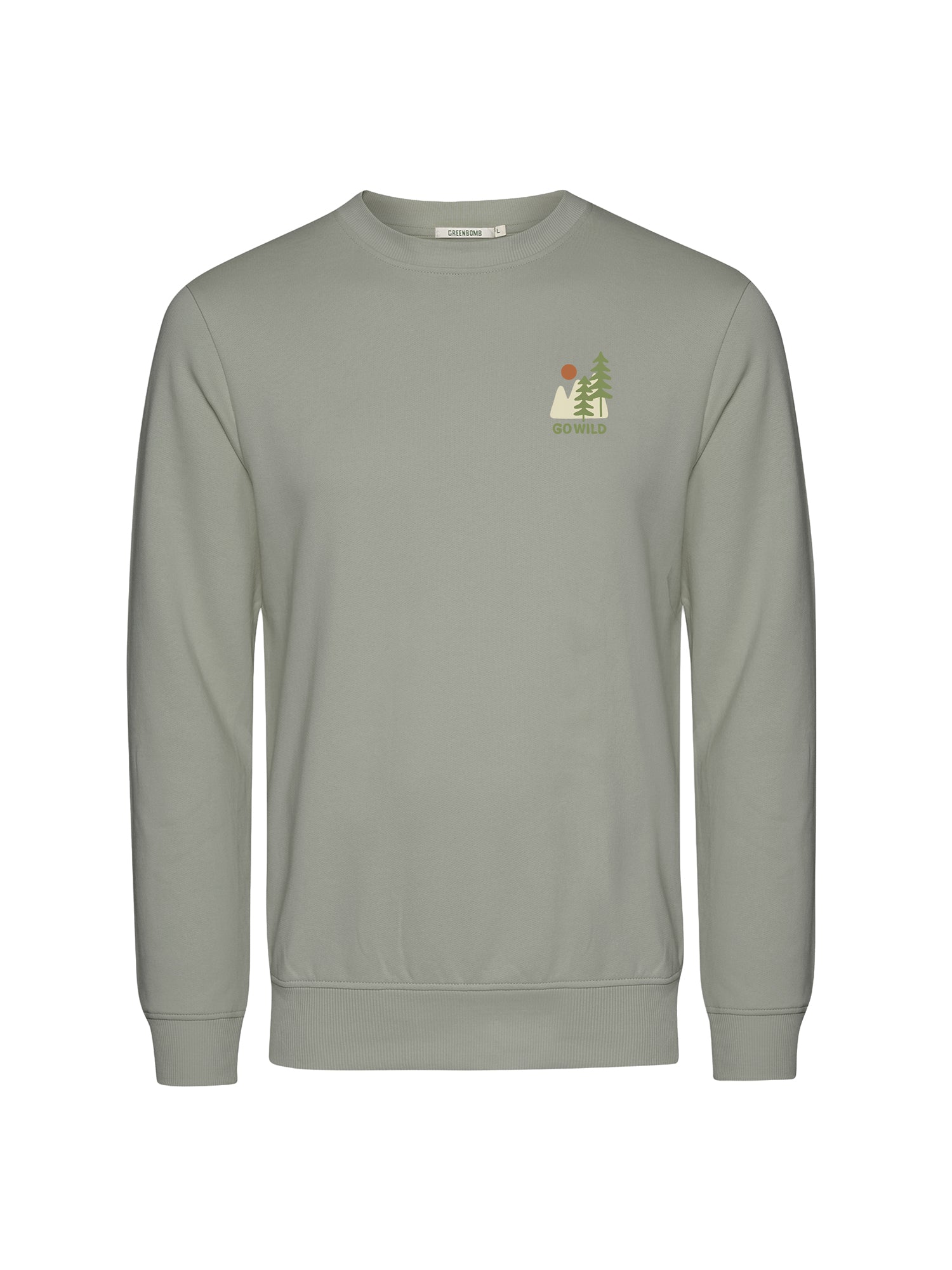 Moos Mint: Gemütliches Sweatshirt aus Bio-Baumwolle für Herren [26223]