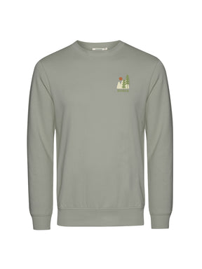 Moos Mint: Gemütliches Sweatshirt aus Bio-Baumwolle für Herren [26223]