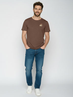 Earth Wood: Sportliches T-Shirt aus Bio-Baumwolle für Herren [26226]