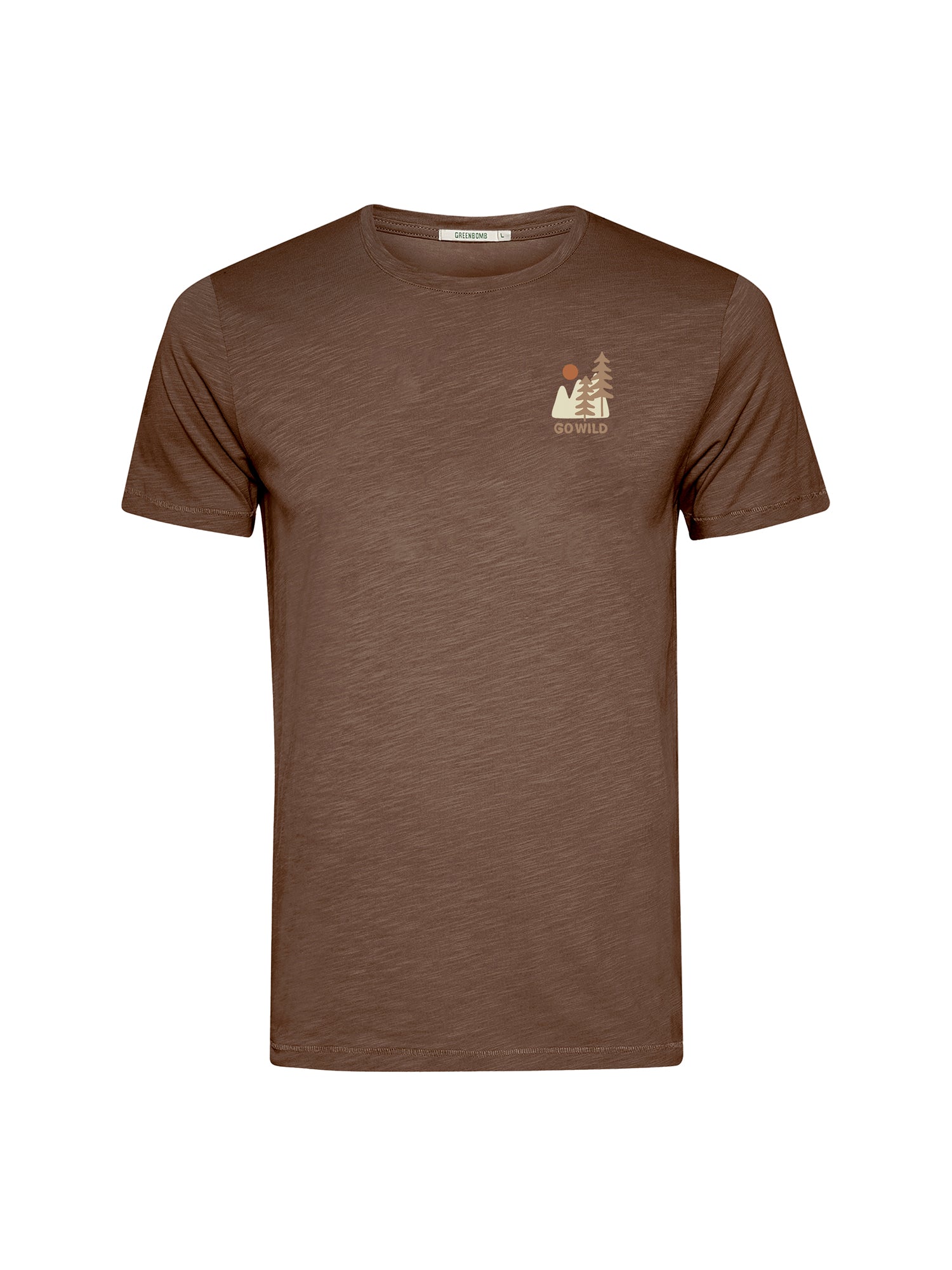 Earth Wood: Sportliches T-Shirt aus Bio-Baumwolle für Herren [26228]