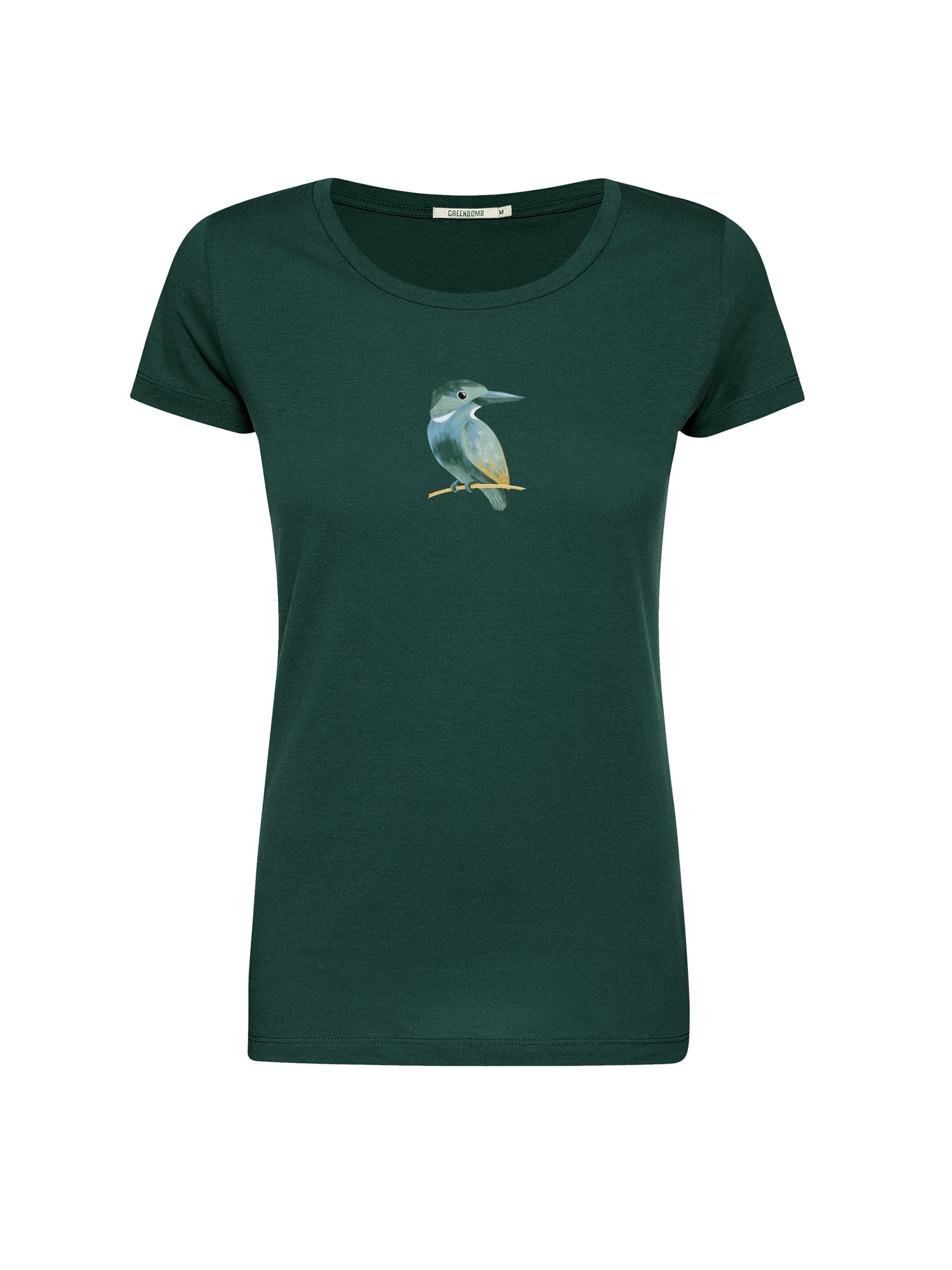 Petrol Green: Sportliches T-Shirt aus Bio-Baumwolle für Damen [26238]