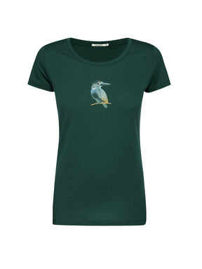 Petrol Green: Sportliches T-Shirt aus Bio-Baumwolle für Damen [26238]