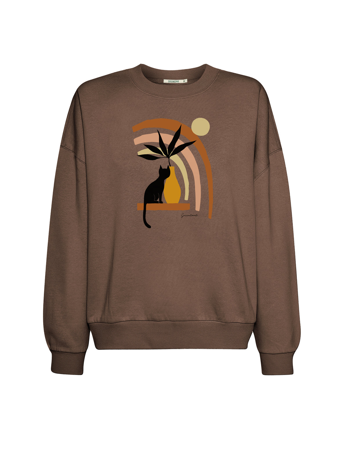 Earth Wood: Lässiges Sweatshirt aus Bio-Baumwolle für Damen [26253]