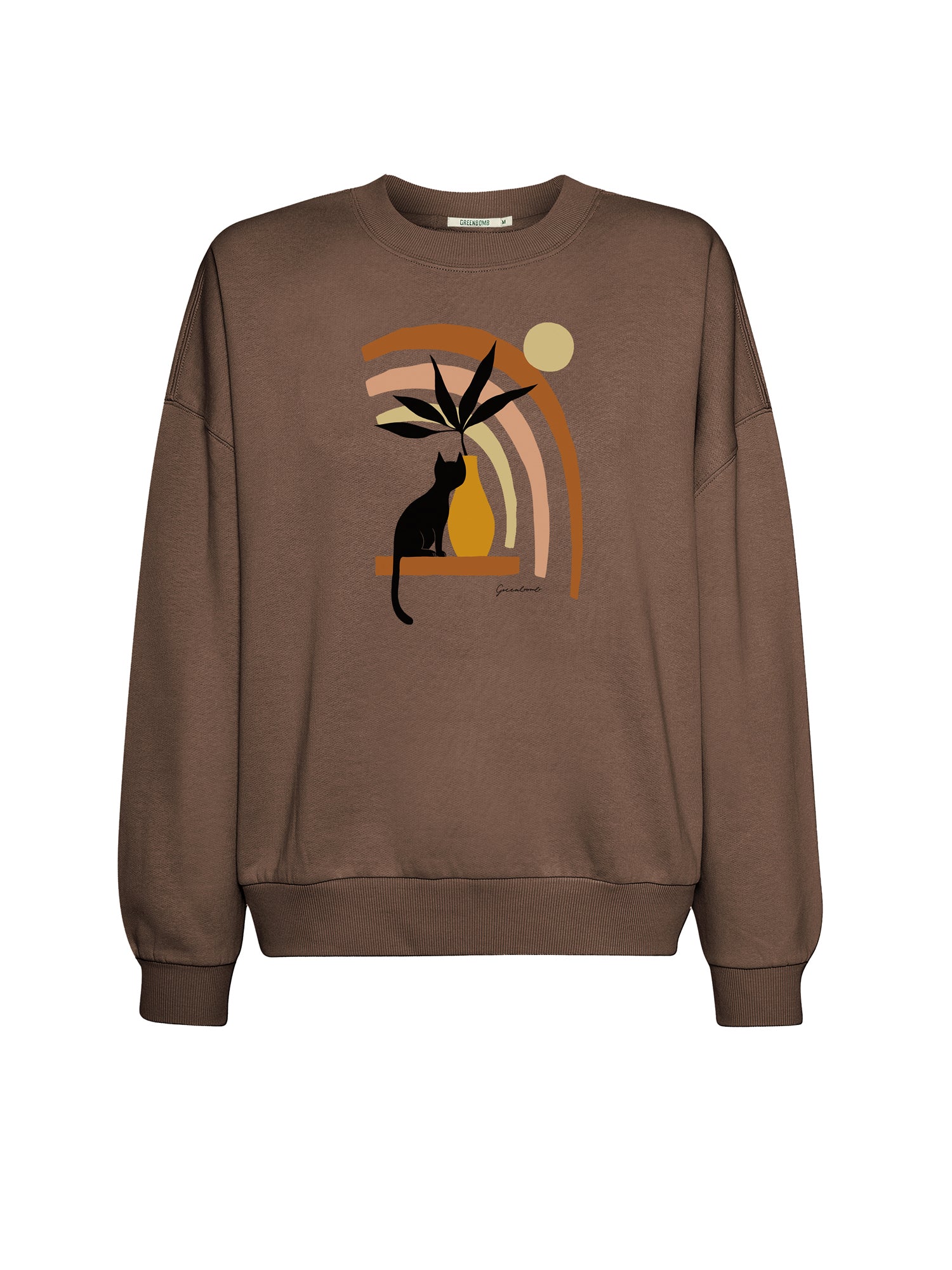 Earth Wood: Lässiges Sweatshirt aus Bio-Baumwolle für Damen [26253]
