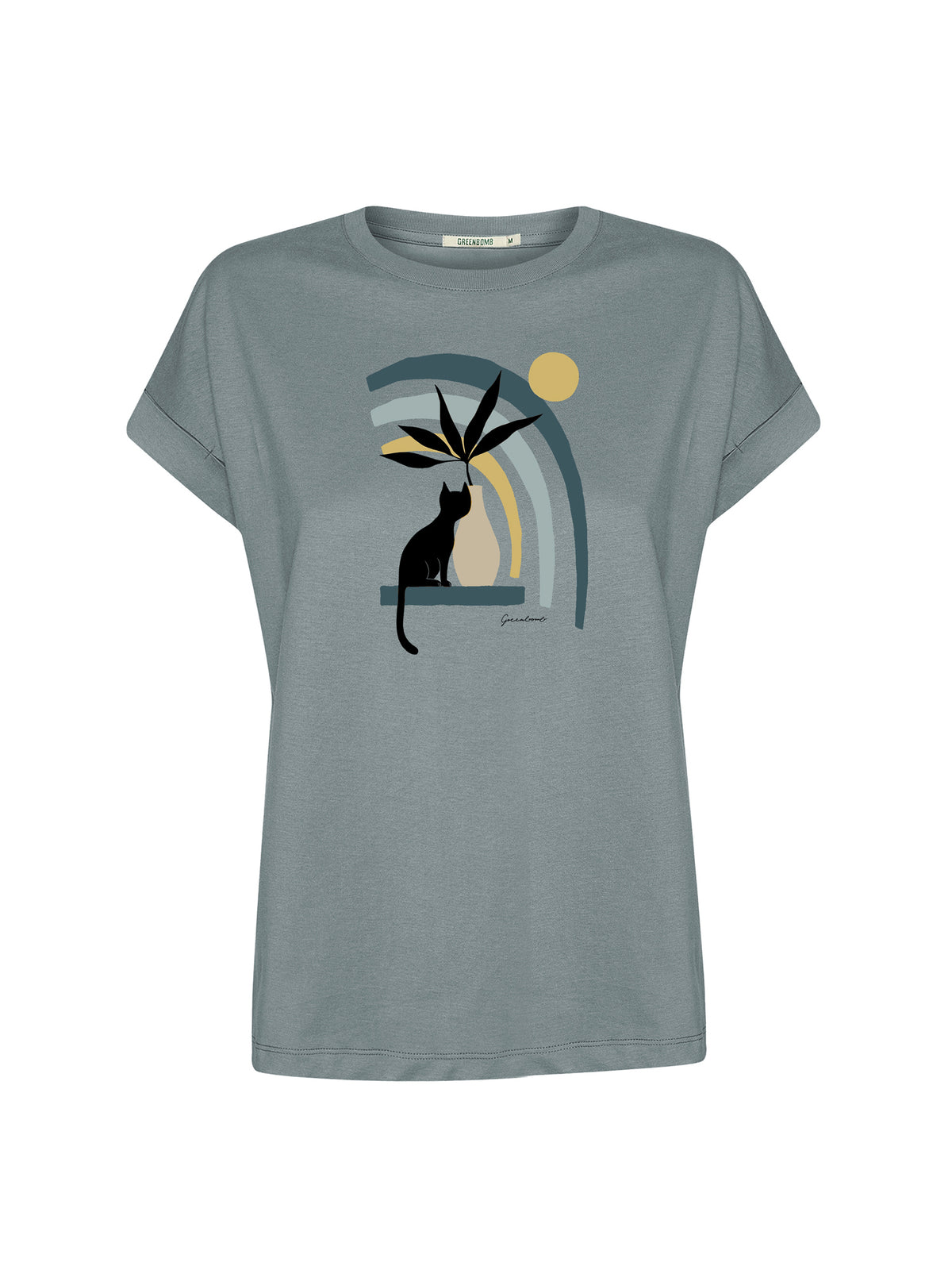 Fogstone: Sportliches T-Shirt aus Bio-Baumwolle mit Rollup Sleeve für Damen [26263]