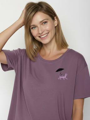 Moorberry: Lässiges T-Shirt aus Bio-Baumwoll-Mix für Damen [26270]