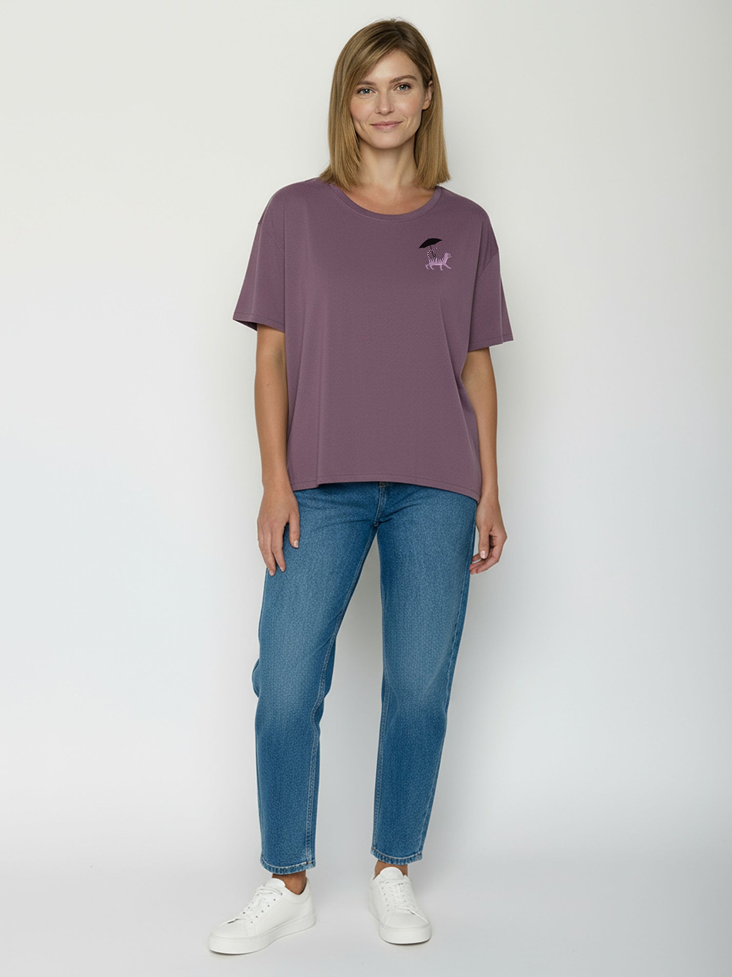 Moorberry: Lässiges T-Shirt aus Bio-Baumwoll-Mix für Damen [26271]
